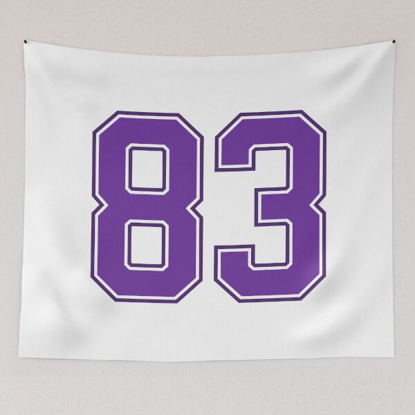 Item preview, Purple Number 83 lucky sports jersey eighty three designed and sold by HeavyStyle.