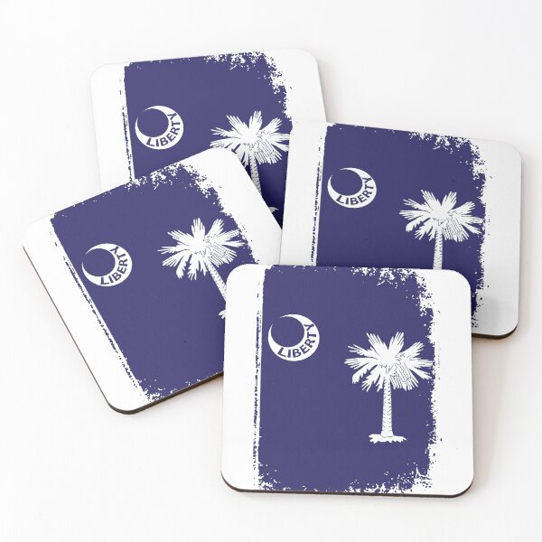 Item preview, South Carolina State Liberty Moultrie Distressed Flag designed and sold by tronictees.