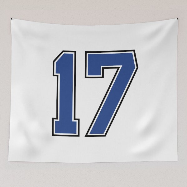 Item preview, Number 17 lucky sports jersey seventeen designed and sold by HeavyStyle.