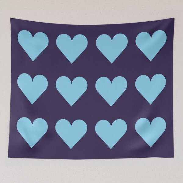 Item preview, Large BABY BLUE and NAVY BLUE LOVE HEARTS designed and sold by RachelMacht.