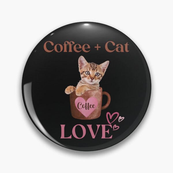 Item preview, Coffee Cat Love designed and sold by HappyLifeCreate.