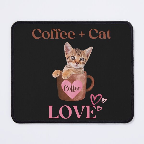 Item preview, Coffee Cat Love designed and sold by HappyLifeCreate.