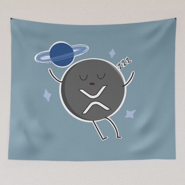 Item preview, Crypto Cute Ripple XRP knocked out in Space - To the Moon designed and sold by Crypmetal.