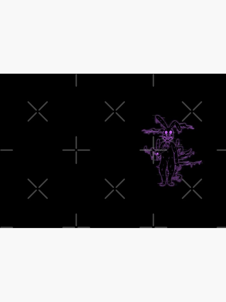 Glitchtrap fnaf vr princess quest black background  Sticker for