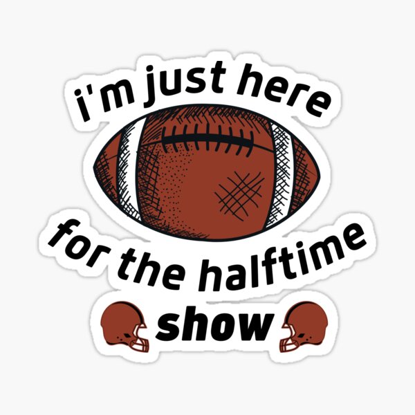 Aperçu de l'œuvre Je suis juste ici pour le spectacle de la mi-temps, Football Mom, College Football, Match Day Shirt, Football Gift, Funny Football créée et vendue par kingstorre.