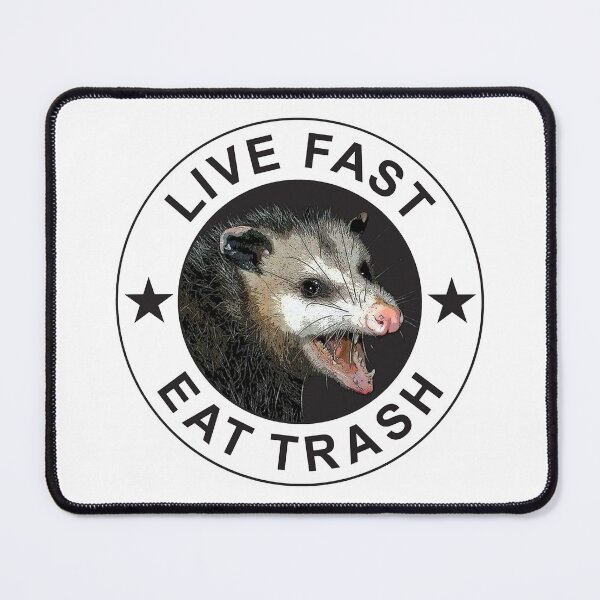 Item preview, Live Fast Eat Trash designed and sold by MariaWillms.