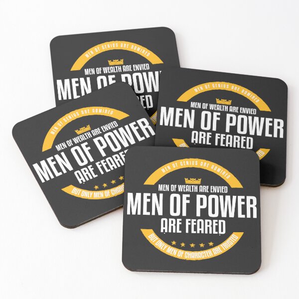Item preview, Men of genius are admired mwn of wealth are envied men of power are feared but only men of character are trusted designed and sold by Best-Designers.