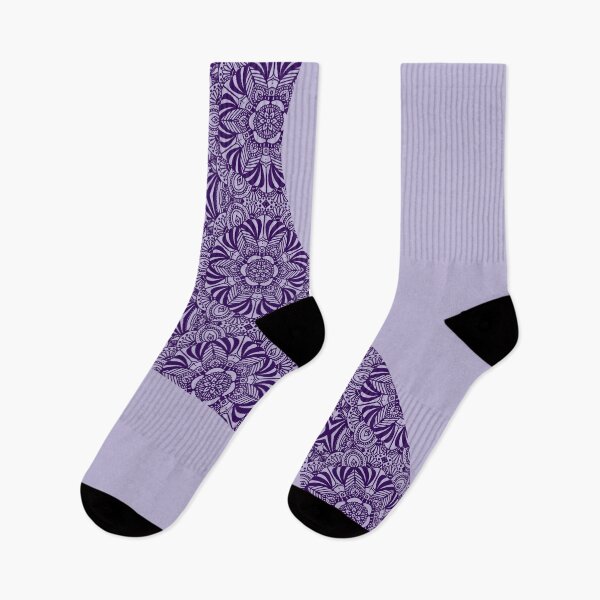 Item preview, Simple Waves - Floral Pattern Purple designed and sold by LAEC-Shop.