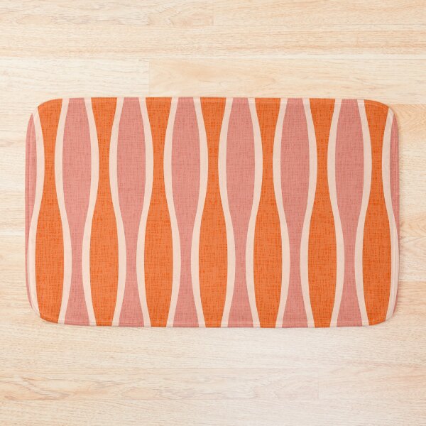 Item preview, Retro Pin Stripes 328 Orange Pink and Beige designed and sold by tonymagnerart.