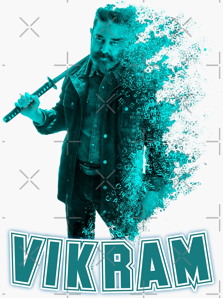 "Vikram" Sticker for Sale by Vlaki Redbubble
