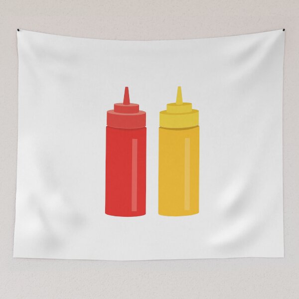Item preview, Ketchup and Mustard Bottles designed and sold by JustCoolShop.