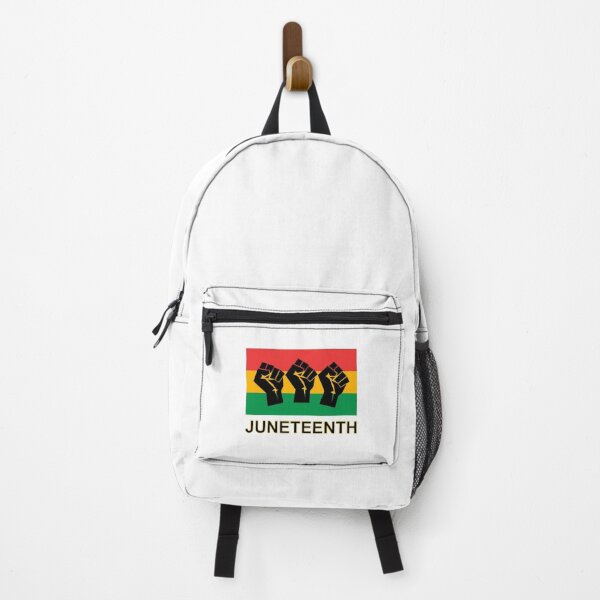 Item preview, JUNETEENTH BLM three black power fists pan African flag designed and sold by Inspirationmotivation.
