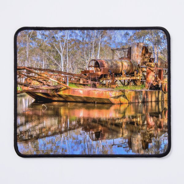 Item preview, The Rusting Dredging Boat at Maldon, Victoria designed and sold by Steven Jodoin.