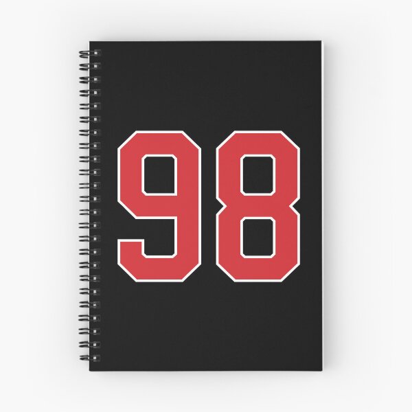 Artikelvorschau, Sport Nummer 98, rot schwarz Farbe Glückssport neunzig acht entworfen und verkauft von ArtIsParty.
