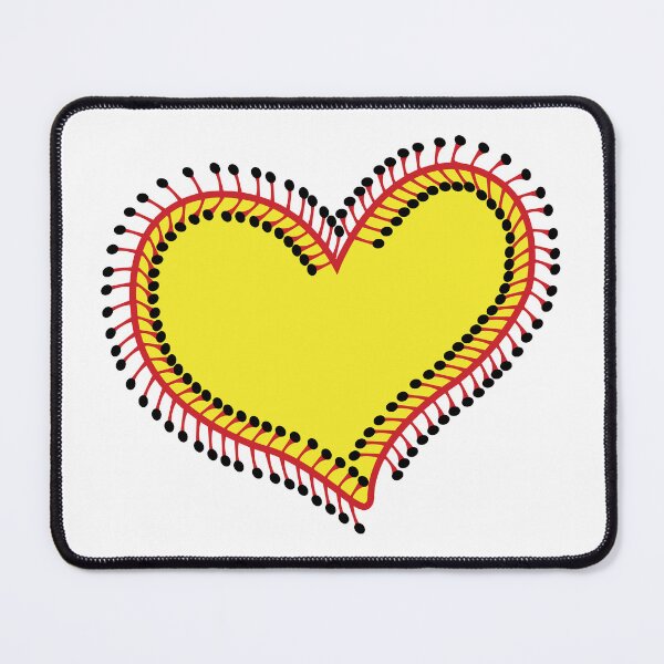 Item preview, Softball Heart with red stitches designed and sold by PepaAnaRB.