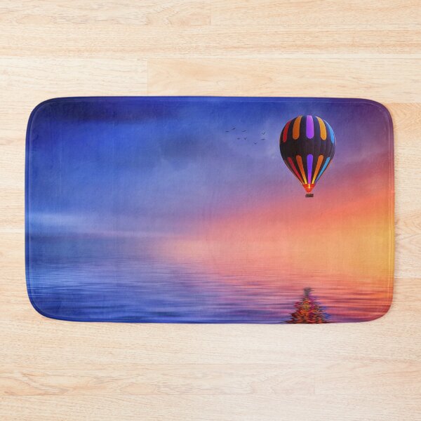 Item preview, Hot Air Balloons in Purple Ocean Photography designed and sold by Tjokko-chan.