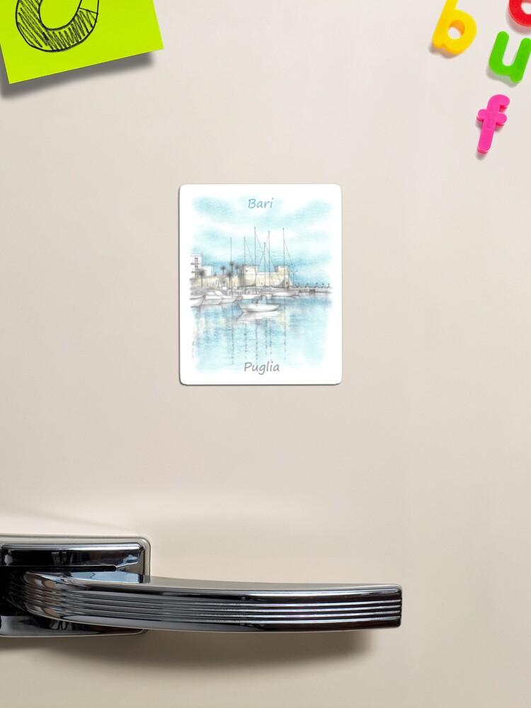 Thumbnail 1 of 3, Magnet, Bari, Puglia, Italy designed and sold by matteo-sketcher.