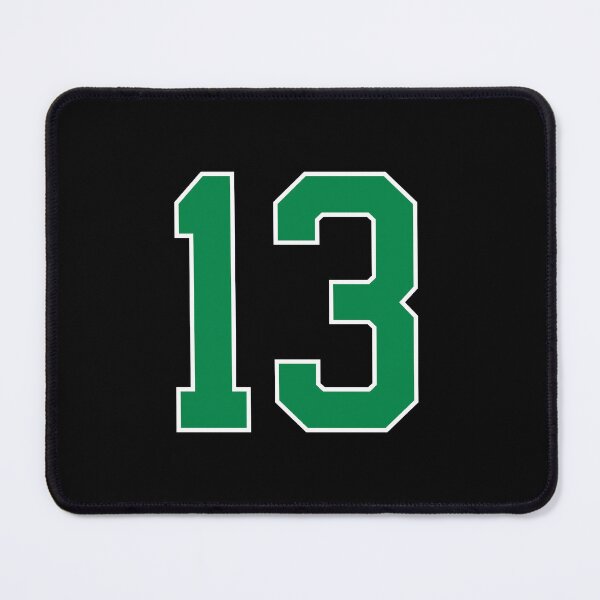 Item preview, 13 number, green lucky sports thirteen designed and sold by ArtIsParty.