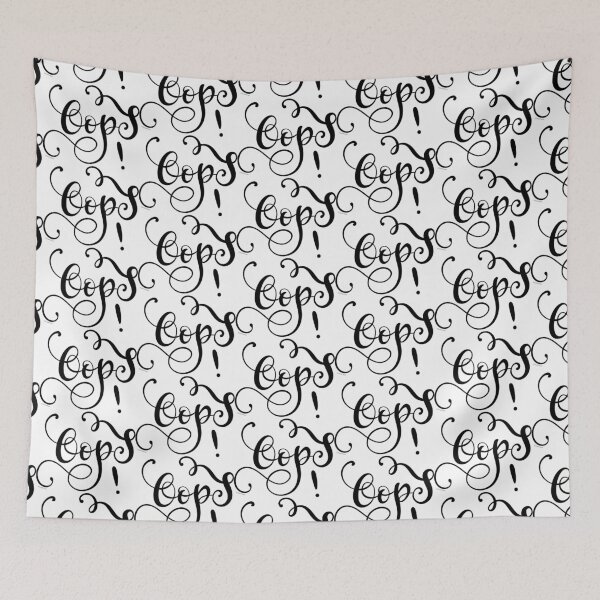 Item preview, Oops Modern Calligraphy Hand Lettered Design designed and sold by DoubleBrush.