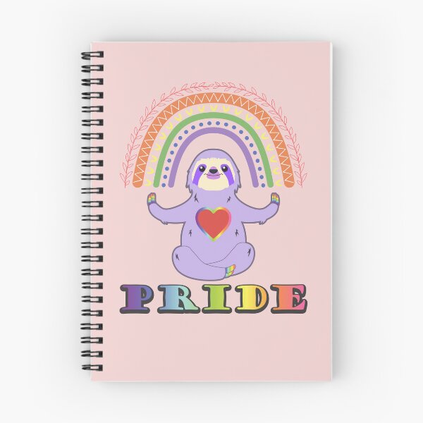 Item preview, Pride Sloth Rainbow Heart  designed and sold by MindfulMeta.