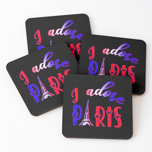 Aperçu de l'œuvre J'adore Paris, la Tour Eiffel créée et vendue par Aurorapod.