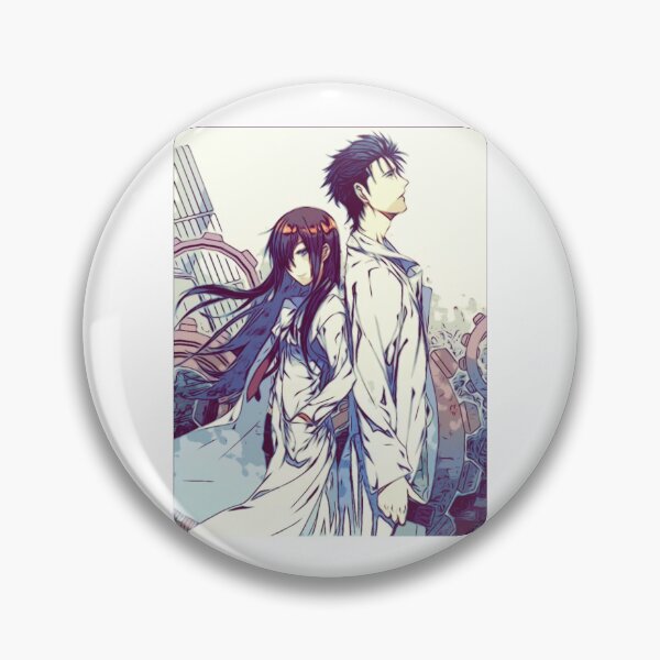 Item preview, Steins;Gate - Rintaro Okabe and Makise Kurisu (Sketch) designed and sold by Sicoria.
