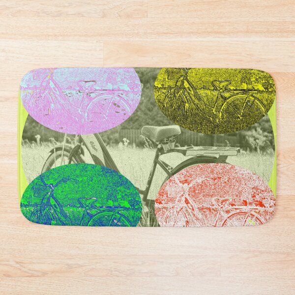 Item preview, Multi-color Vintage Bicycles designed and sold by ThisNThatImages.