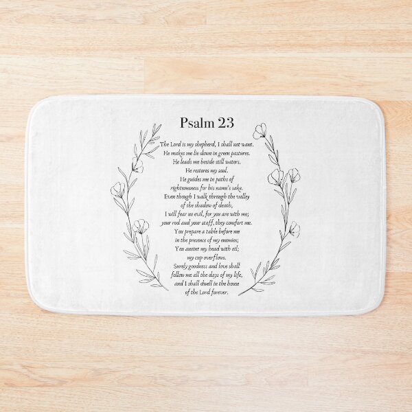 Item preview, Psalm 23, The Lord is my Shepherd Scripture, Bible Verse, Christian Quotes designed and sold by grandlovely.