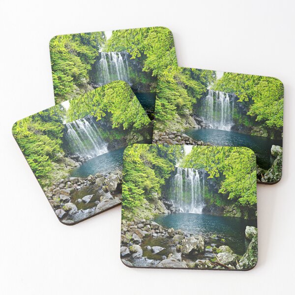 Item preview, Cheonjiyeon waterfall in the Jeju island, Korea Photography  designed and sold by Tjokko-chan.