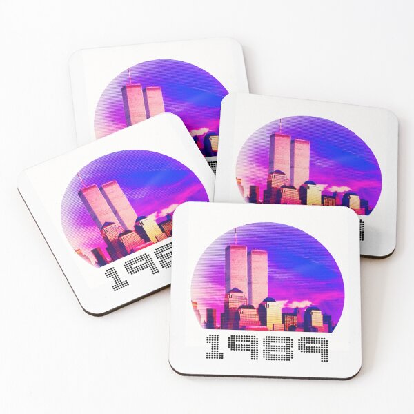 Item preview, Twin towers neon wave designed and sold by Ana Stege.