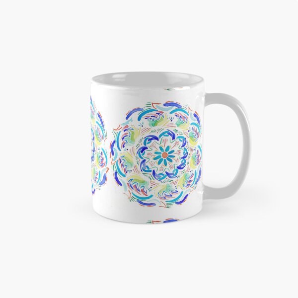 Artikelvorschau, Aquarell-Blumen-Mandala entworfen und verkauft von InkLayer.