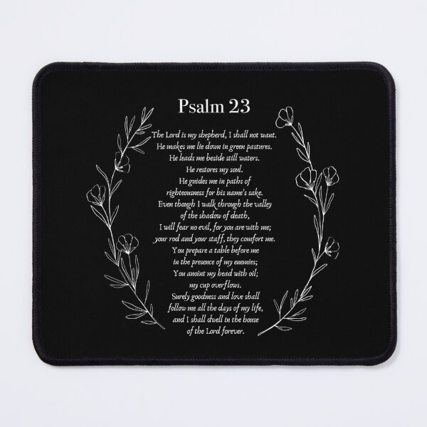Item preview, Psalm 23, The Lord is my Shepherd Scripture, Bible Verse, Christian Quotes designed and sold by grandlovely.