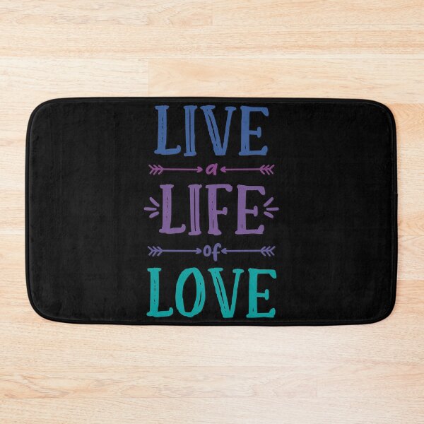 Item preview, Live a Life of Love! Blue Purple Teal Good Vibes  designed and sold by MunsyArt.