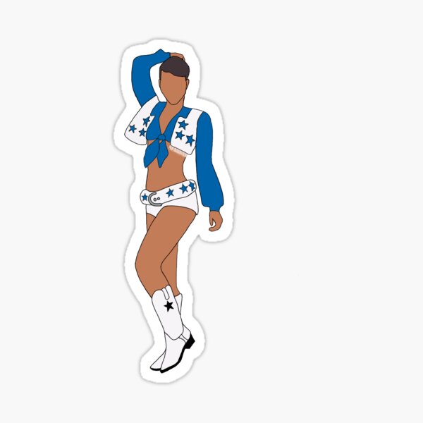 Dallas Cowboys Cheerleader Sticker for Sale by carolineomara