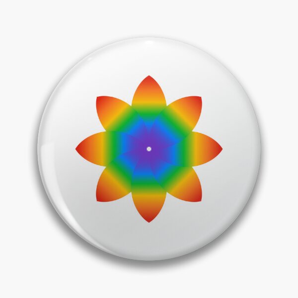 Item preview, Rainbow Flower - Happy Pride - Dreamy rainbow gradient colors designed and sold by Inspirationmotivation.