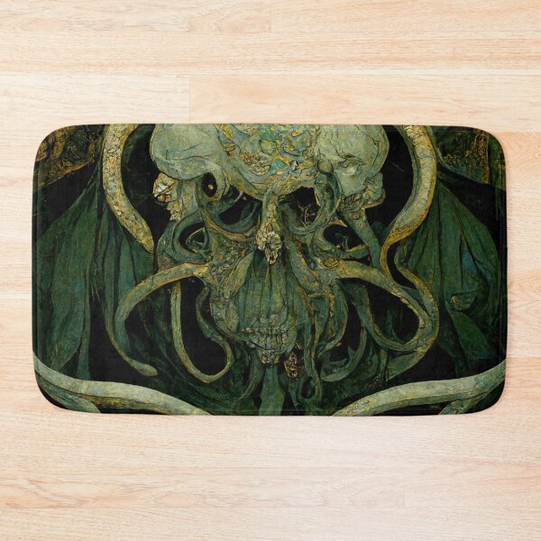 Item preview, HP Lovecraft via Alphonse Mucha #4 | Cthulhu | Dagon | Vienna Secession | Tentacles | Cosmic Horror | Weird Fiction designed and sold by lrjtucker.