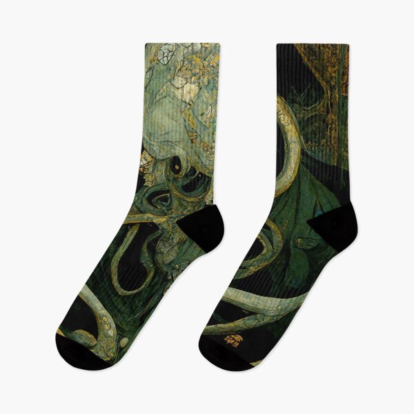 Item preview, HP Lovecraft via Alphonse Mucha #4 | Cthulhu | Dagon | Vienna Secession | Tentacles | Cosmic Horror | Weird Fiction designed and sold by lrjtucker.