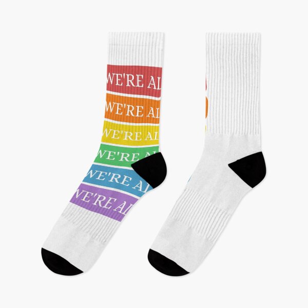 Item preview, WE'RE ALL HUMAN. designed and sold by RedFlowerful.