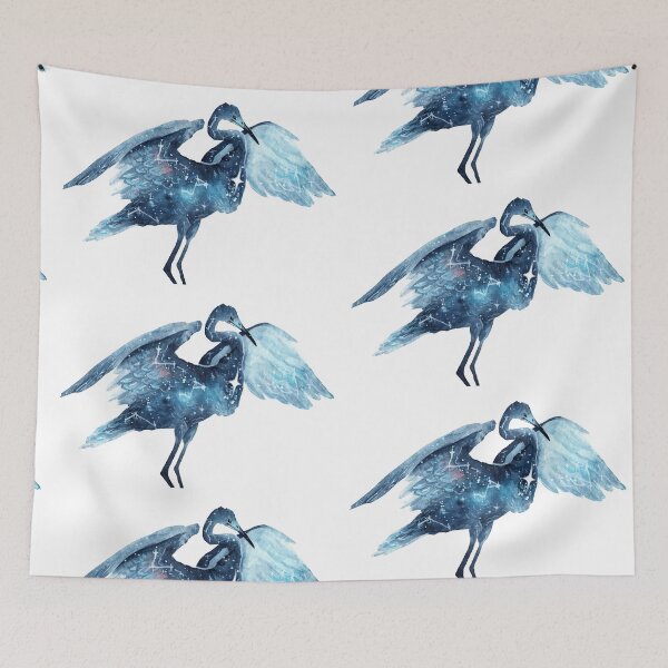 Item preview, Galaxy Great Egret designed and sold by Threeleaves.