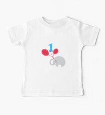 Birthday Boy Girl 1 Kids Baby T-Shirt
