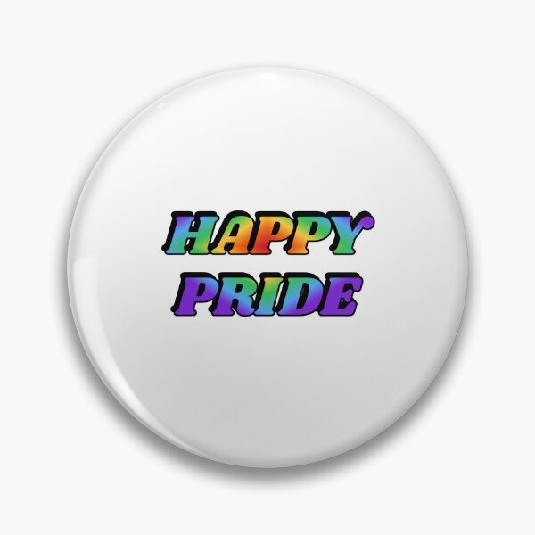 Item preview,  HAPPY PRIDE rainbow gay pride designed and sold by Inspirationmotivation.