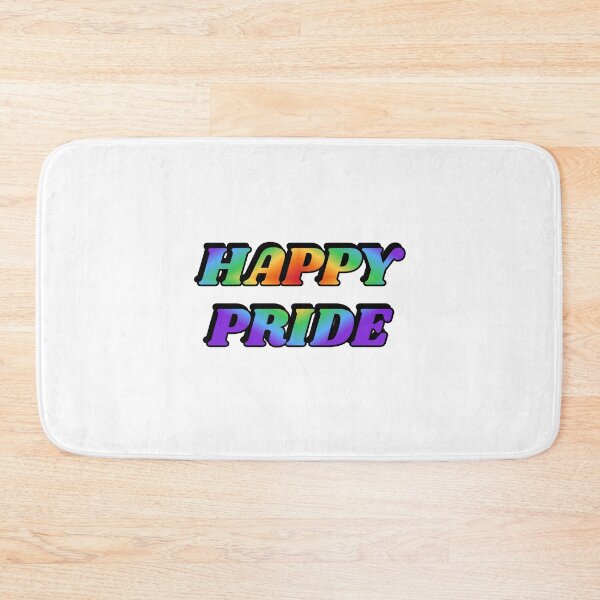 Item preview,  HAPPY PRIDE rainbow gay pride designed and sold by Inspirationmotivation.