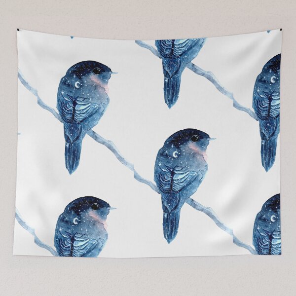 Item preview, Galaxy Moon Bird designed and sold by Threeleaves.