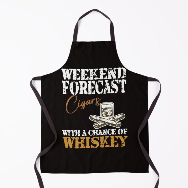 Item preview, Funny Weekend Forecast Cigars And Whiskey For Men Women designed and sold by MarvSeel.