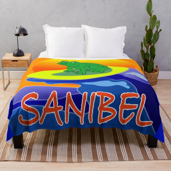 Item preview, SUPER COOL Chillin Frog DUDE Surfing on SANIBEL designed and sold by EdwardMonet.