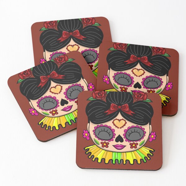 Item preview, Cute Sugar Skull Mexican Lady designed and sold by La Loca.