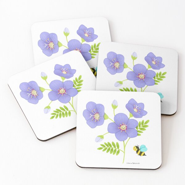 Item preview, Jacobs Ladder Flowers and Bee designed and sold by julianamotzko.