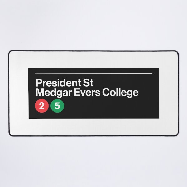 Artikel-Vorschau von Präsident St. Medgar Evers College Station, designt und verkauft von MTA NY™.