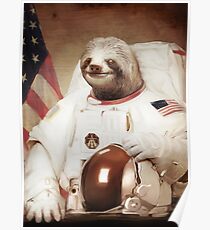 Sloth Astronaut Poster