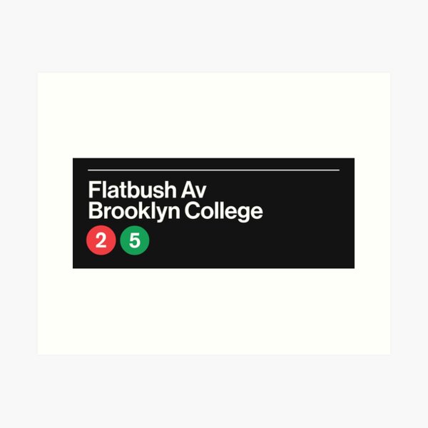 Artikel-Vorschau von Flatbush Av Brooklyn College-Station, designt und verkauft von MTA NY™.